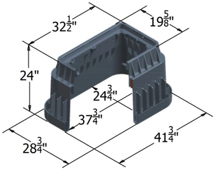 Oldcastle 17301204 1730-12 Black-HBlt-WATER METER 0 MsHl Flush Cover Cast Iron Reader-002 Unit-PLC