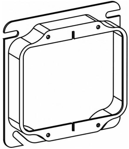 Orbit 3/4" Raised, 8-Gang Switch Box Device Ring