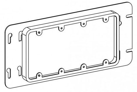 4" Square Single-Gang Device Ring, 5/8" Raised, 4.3 Cu. In - Foto 9