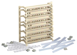 Panduit GPKBW432Y 432-Pair (108-Port) Category 6 High-Density Punchdown ...