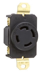 L16-30R P /& S L1630R Turnlok Single Receptacle 4-Wire 30A 480V