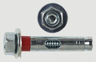Sleeve Anchor Bolts 4-Pack – 5/8" X 2-1/4" Zinc Plated Hex Nut Anchors For Concrete, Brick, & Block