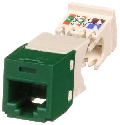 Panduit CJ688TGGR-C Mini-Com Module, Cat 6, Utp, 8 Pos 8 Wir