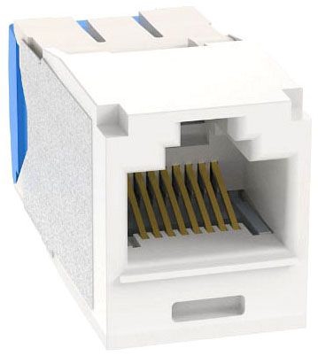 Panduit CJ6X88TGAW-C Mini-Com Module, Cat 6A, Utp, 8 Pos 8 Wi