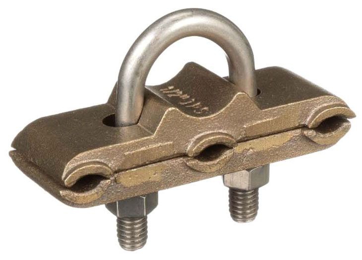 PANDUIT GTW1502501 Bronze Grounding Clamp UBolt 3 cables Gordon