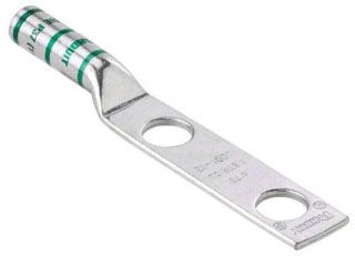 Lot De 4 Bornes De Compression PANDUIT LCC2-14DW - Pour Câble #2 AWG - Cuivre étamé - Neuf