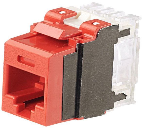 Panduit NK6X88MRD Category 6A Netkey Punchdown Module, Red