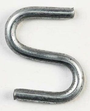 Peco 1SH 1" S-Hook Zinc Plated 100