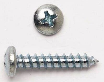 Peco 8X34PHPTSZJ 8 X 3/4 Pan Head Phillip Tap Screw Zinc 100