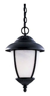 Sea Gull Lighting (sgl-60048) Single-light Yorktown Outdoor Pendant Shown In Forged Iron