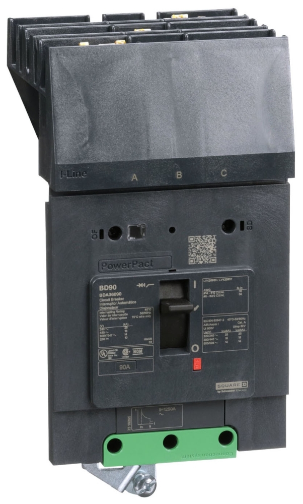 SQUARE D BDA36090 MOLDED CASE CIRCUIT Gordon Electric Supply, Inc.