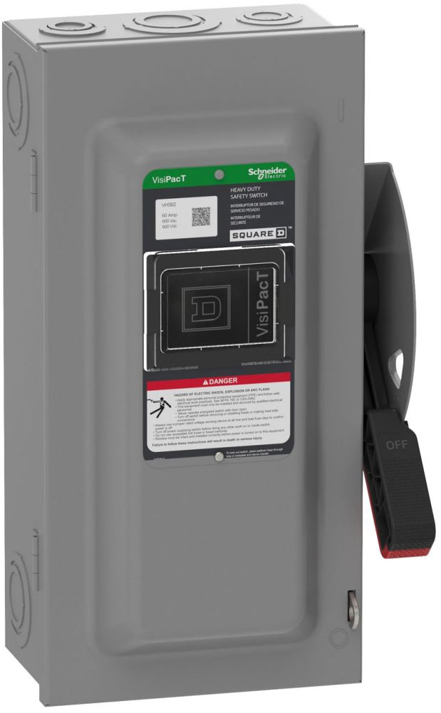 Square D VH362 3-Pole 60A Safety Switch | Gordon Electric Supply, Inc.