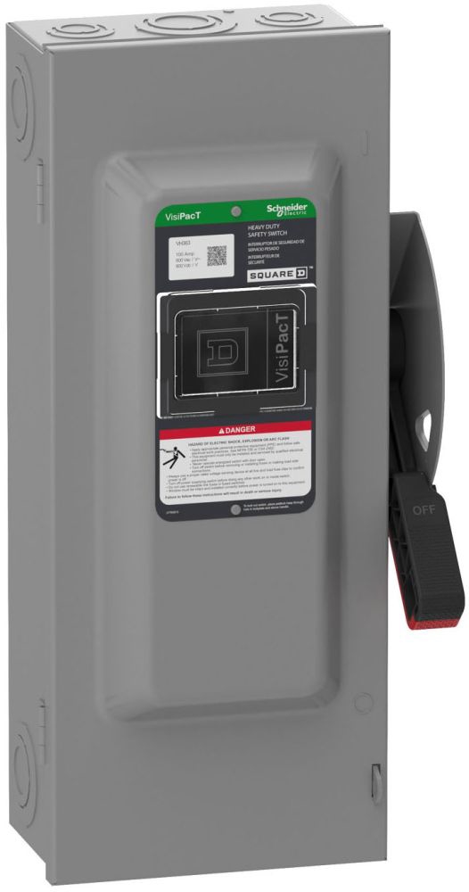 Square D VH363 3-Pole 100A Safety Switch | Gordon Electric Supply