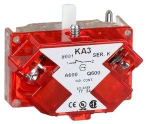 Square D 9001KA3 30mm Contact Block 1N/C
