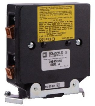 SQUARE D 9999SB15 : CONTACTOR+STARTER POWER POLE 600VAC 45A | Gordon  Electric Supply, Inc.