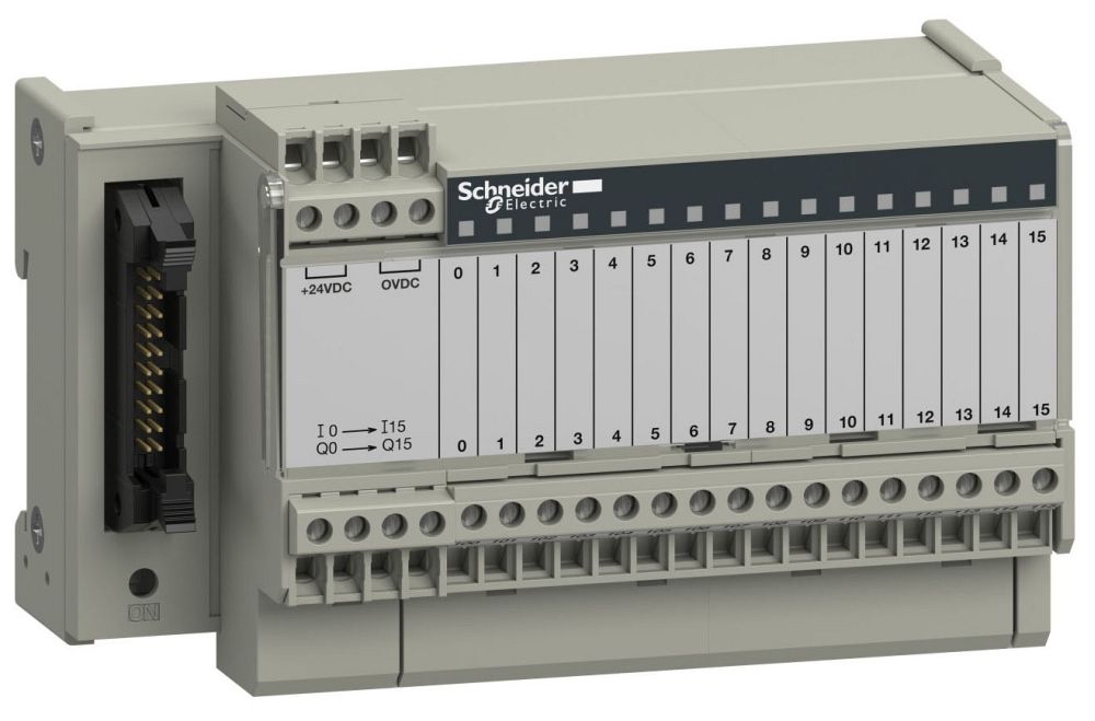 Telefast Termination Module Square D ABE7R16S111 Telefast 2 Output Module-16 Chan-W/Em Relays ...