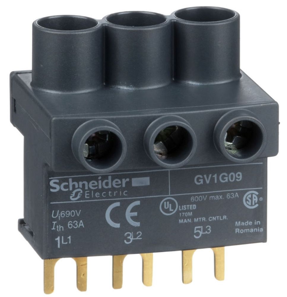 Power Module Gv1 Square D GV1G09 Manual Starter Terminal Block 575VAC 63A | Gordon ...