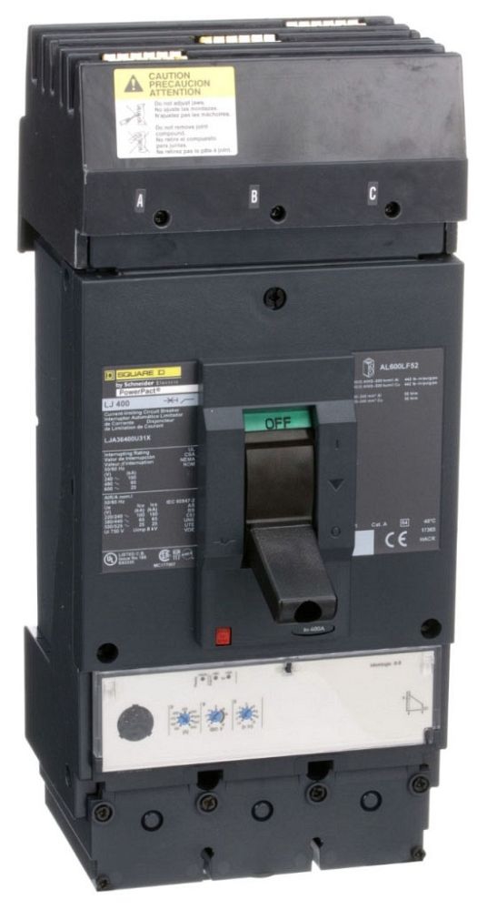 Square D LJA36400U31X Molded Case Circuit Breaker 600V 400A