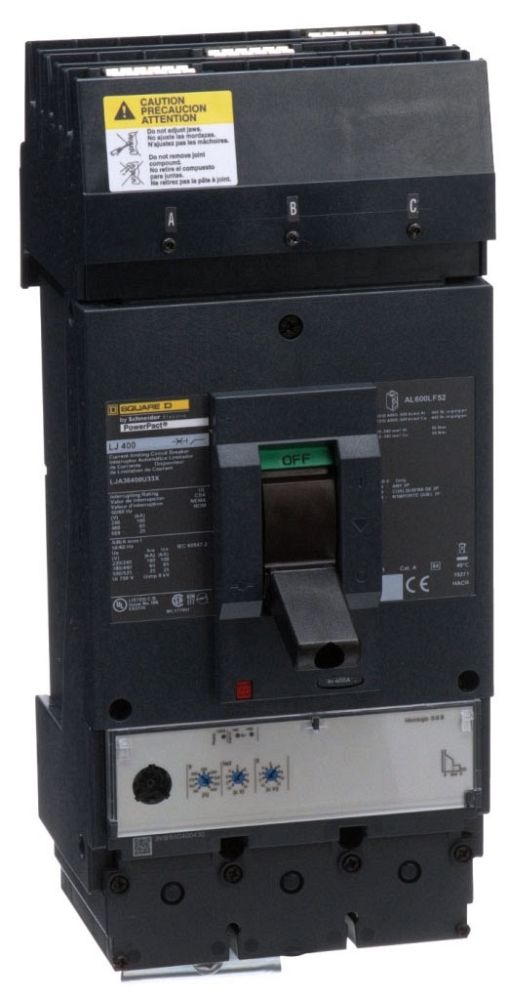 Square D LJA36400U33X Molded Case Circuit Breaker 600V 400A