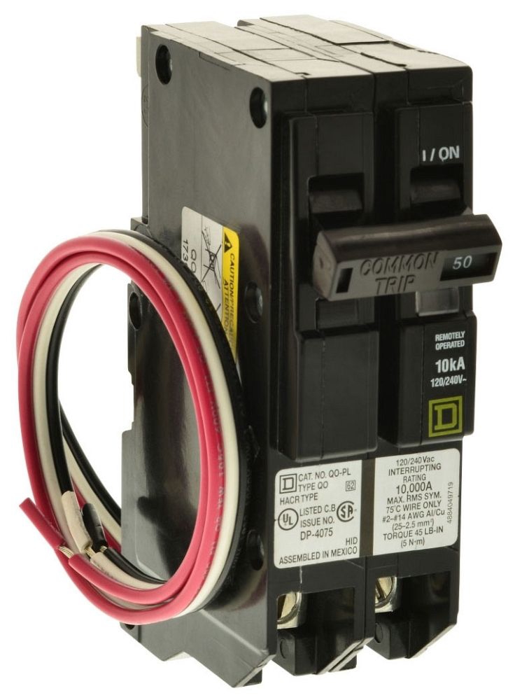 QO250VH Schneider Electric Mini circuit breaker, QO, 50A, 2 pole, 120 QO250VH Schneider Electric Mini circuit breaker, QO, 50A, 2 pole, 120