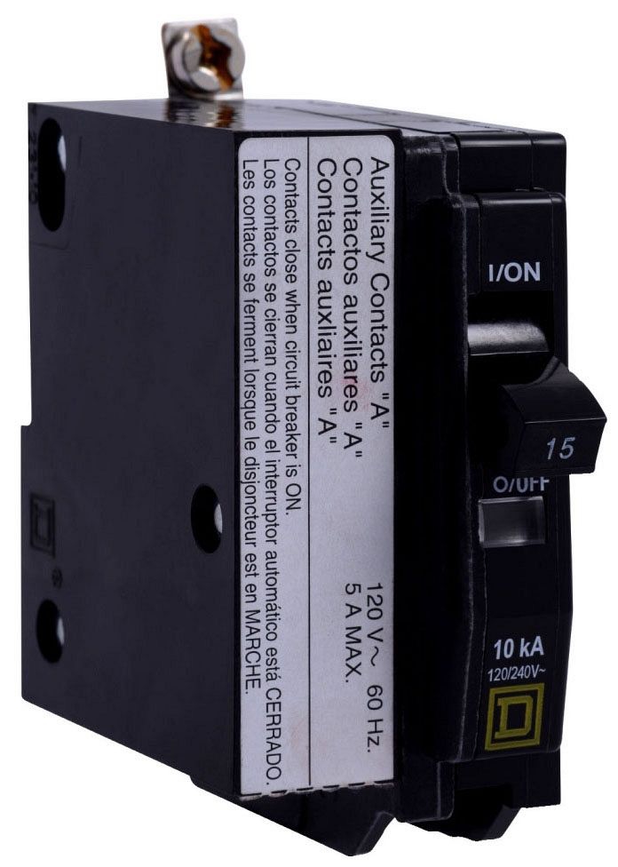 Qob115 Square D QOB1151200 Miniature Circuit Breaker 120/240V 15A | Gordon ...