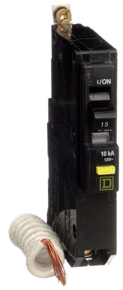 Qob115 Square D QOB115GFI5237 Miniature Circuit Breaker 120V 15A | Gordon ...