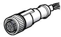 Telemecanique XZCP1141L20 Pur Pre Wired M12 Str Connector 20M