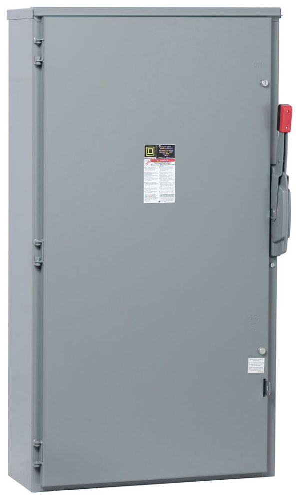 Square D H226R Switch Fusible Heavy Duty 240V 600A 2-Pole Nema3R Square D H226R Switch Fusible Heavy Duty 240V 600A 2-Pole Nema3R