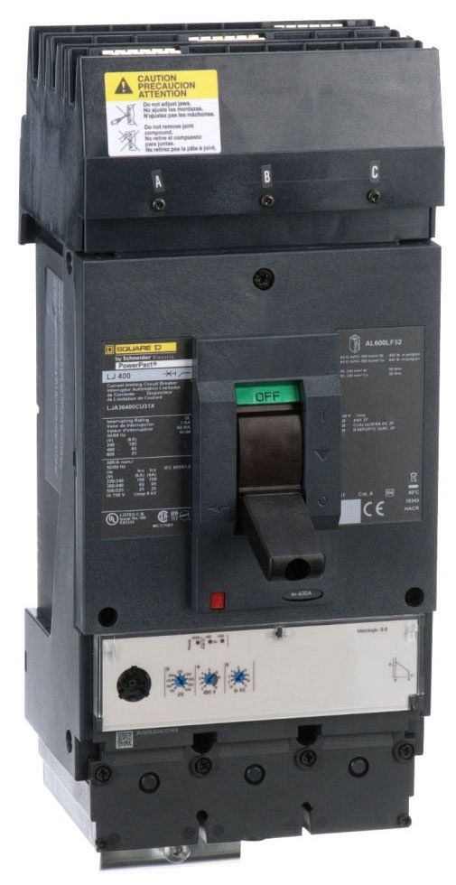 Square D LJA36400CU31X Molded Case Circuit Breaker 600V 400A