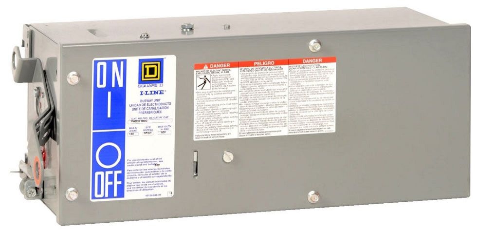 Square D PHG36100GN Busway Circuit Breaker Plug-In, 100A, H Frame