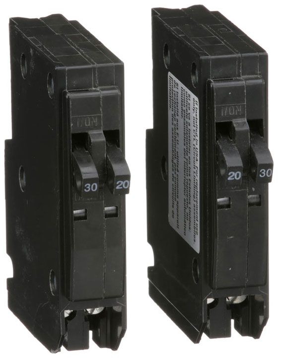 Schneider Electric Square D QO 30A 2-Pole Miniature Circuit Breaker – 120/240VAC, 10kA, Plug-in Mounting, HACR Rated, CSA Certified
