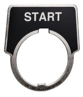 Square D 9001KN301 30mm Legend Plate - Start