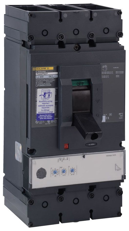 Square D LGF36400CU33X Molded Case Circuit Breaker 600V 400A
