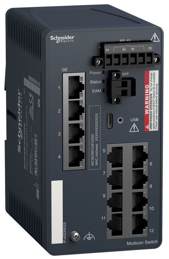 Square D MCSESM123F23G0 Managed Switch