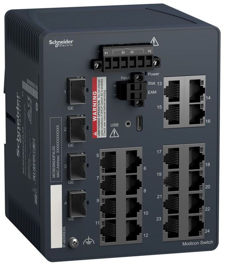 Square D MCSESM243F4LG0 Managed Switch