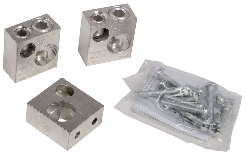 SQUARE D MMLK250 METER LUG KIT (1) 600 OR (2) 250 MCM. 3 LUGS PER