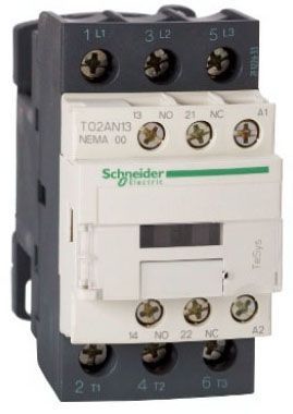 Square D T02AN13G7 TeSys Nema Sz00 Contactor 3-Pole 120 VAC