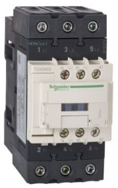 Square D T02DN13G7 TeSys Nema Sz2 Contactor 3-Pole 120 VAC