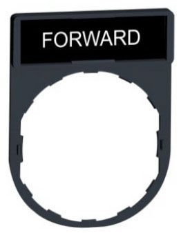 Square D ZBY2305 Standard N/P Holder Marked: Forward