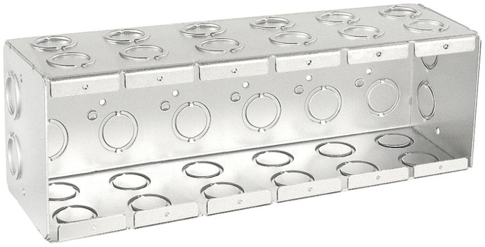 Garvin TB-635 Solid Masonry Box 6-Gang 3-1/2