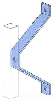 Unistrut Ladder Rack Brackets UNISTRUT P1208-GR WALL LADDER BRACKET | Gordon Electric Supply, Inc.