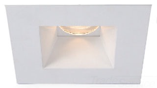 WAC US-Tesla - LED 334; Square Shower Trim 28 Degree Angle 3000K-HR-3LED-T818N-W-WT