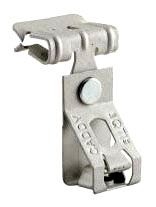 Erico 4QTI24 Rod Lock Spring Steel Rod Hanger To Flange Clip, 1/4