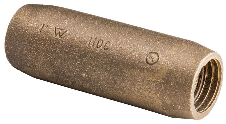 Erico CR12S 1/2 Threaded Coupler F/Copper-Bond Rod | Gordon