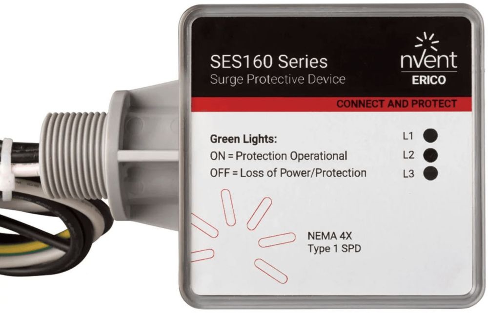 Erico SES160B240D Service Entrance Suppressor(B), 160 Ka, 240 V Un, 3Ph ...