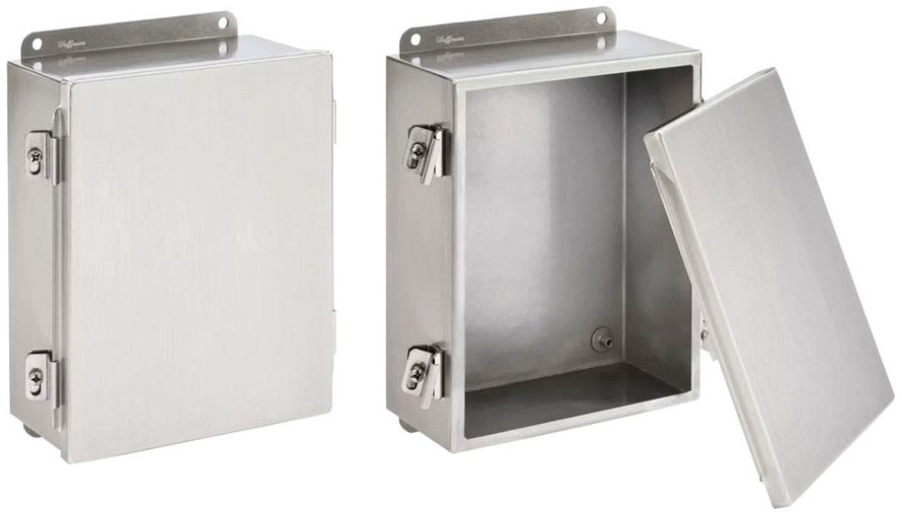 Hoffman A606NFSS Junction Box, Type 4X Clamp Cover 6.00X6.00X4.00